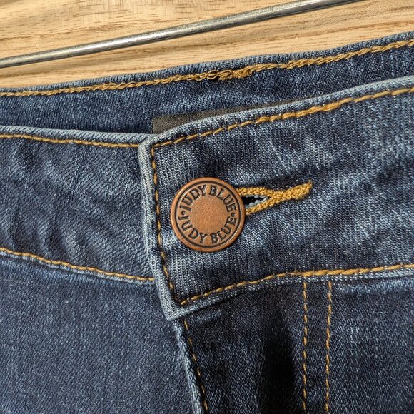 Judy Blue Carson City Flare Fit Dark Blue Denim Jeans JB8897 Size 20W - Picture 8 of 15